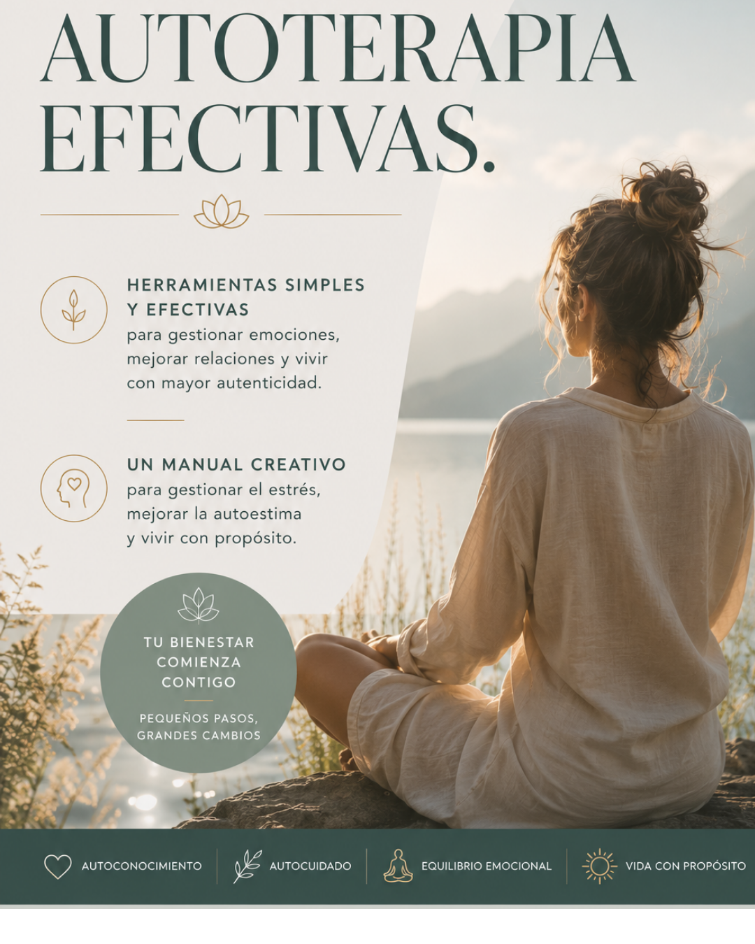 Prácticas de Autoterapia efectivas + 3 bonos: Gestionar el estrés, mejora relaciones